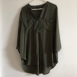 Ana xl olive colored tunic